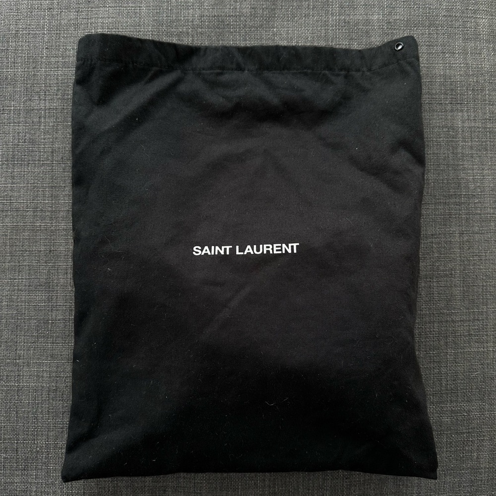 Yves Saint Laurent Black Crossbody Bag with Gold Logo - Picture 6 of 6